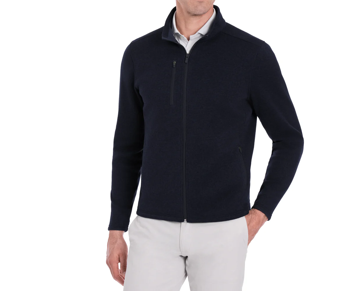 The Ashby Jacket: Heathered Dark Navy - Image 5