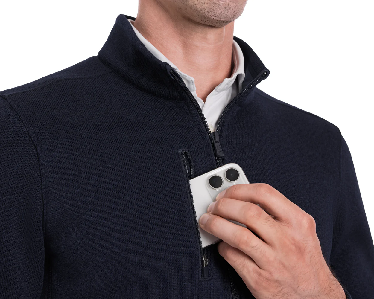 The Ashby Jacket: Heathered Dark Navy - Image 7