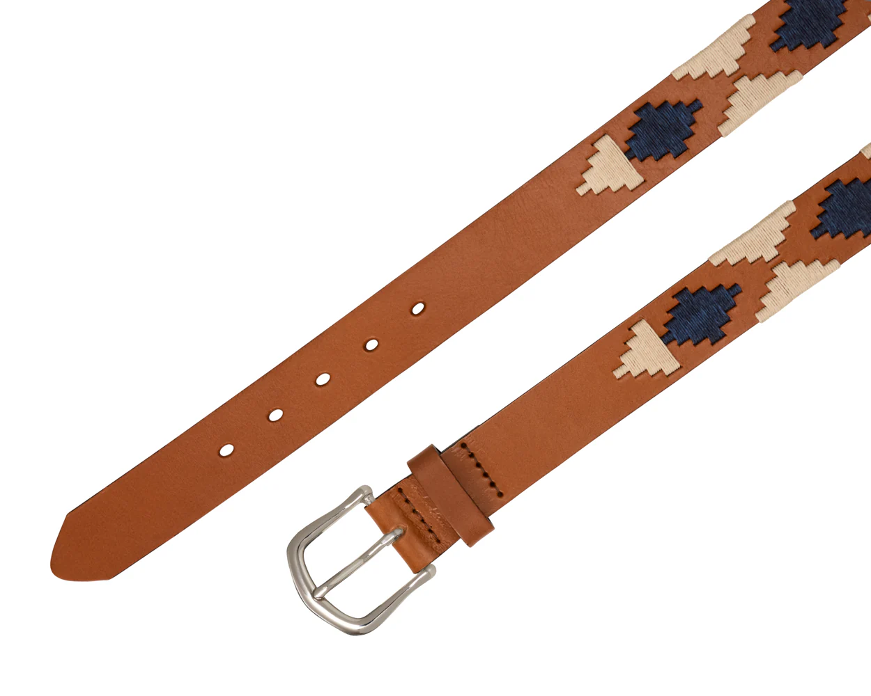 The Barker Belt: Chestnut/Dune/Navy - Image 4