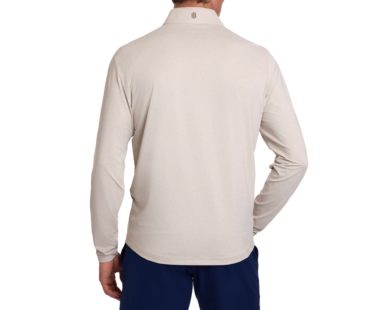 The Bell Quarter-Zip: Heathered Dune - Image 4
