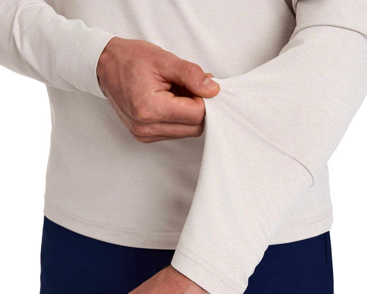 The Bell Quarter-Zip: Heathered Dune - Image 6