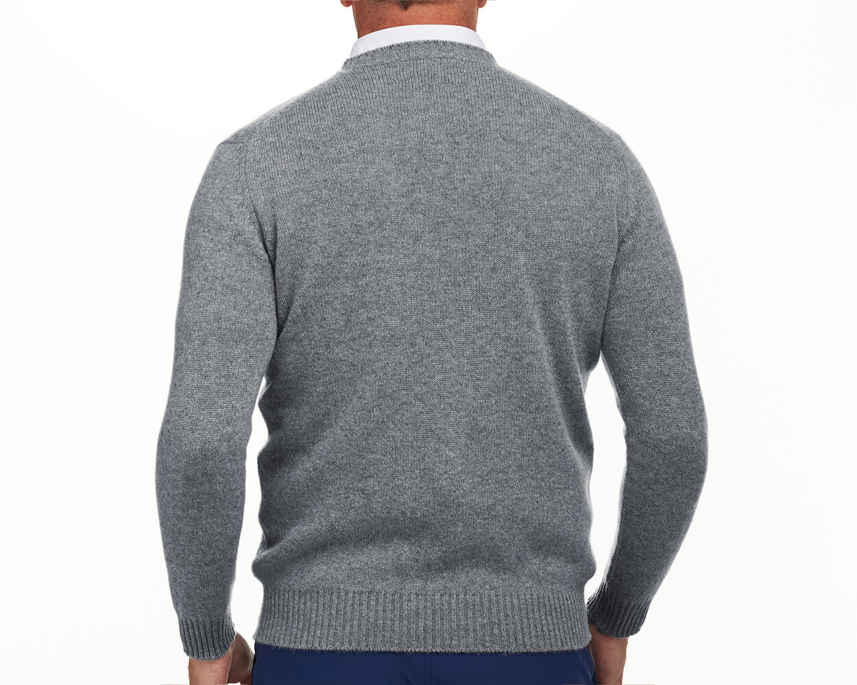 The Berwick Crewneck Sweater: Heathered Gray - Image 4