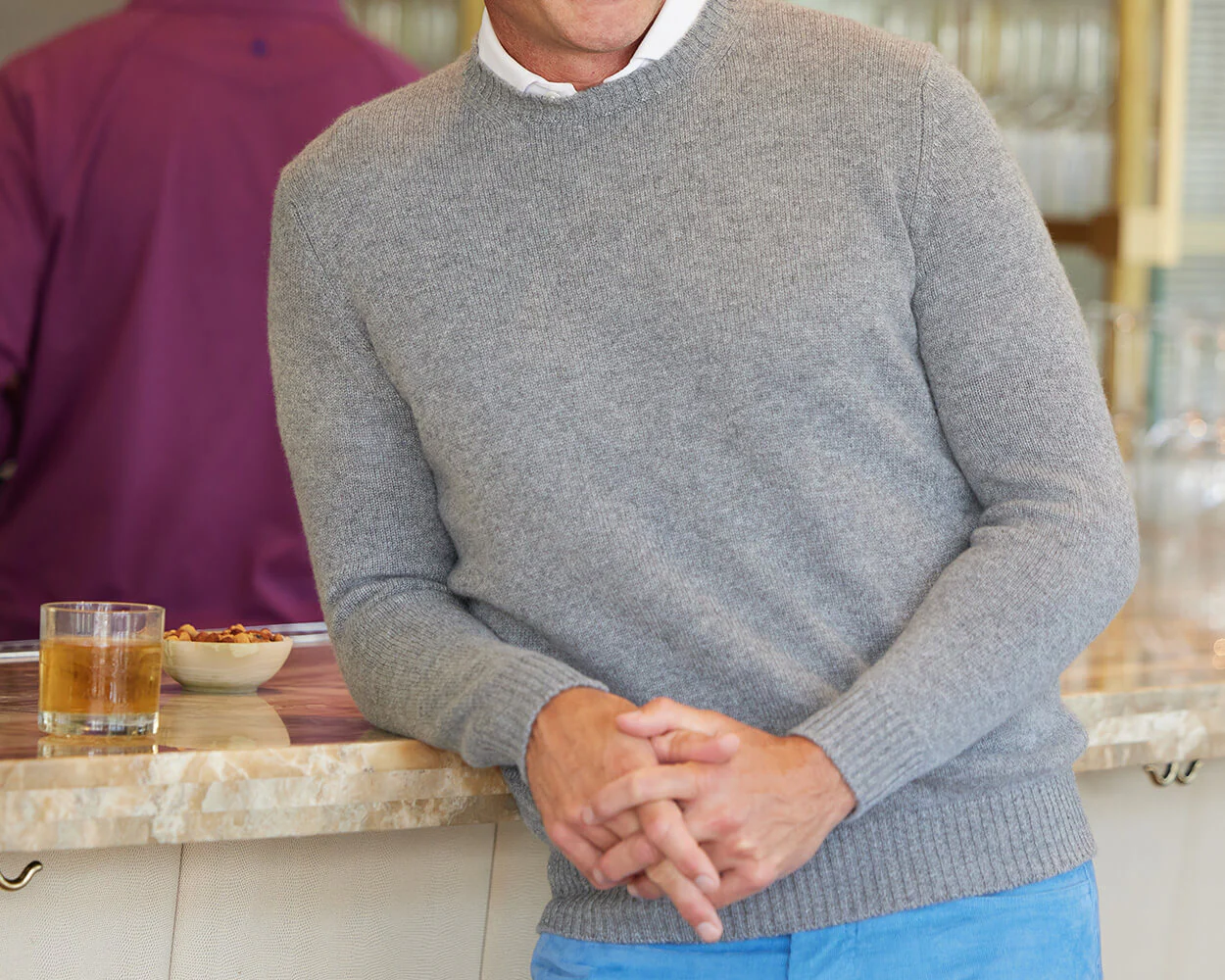 The Berwick Crewneck Sweater: Heathered Gray - Image 5