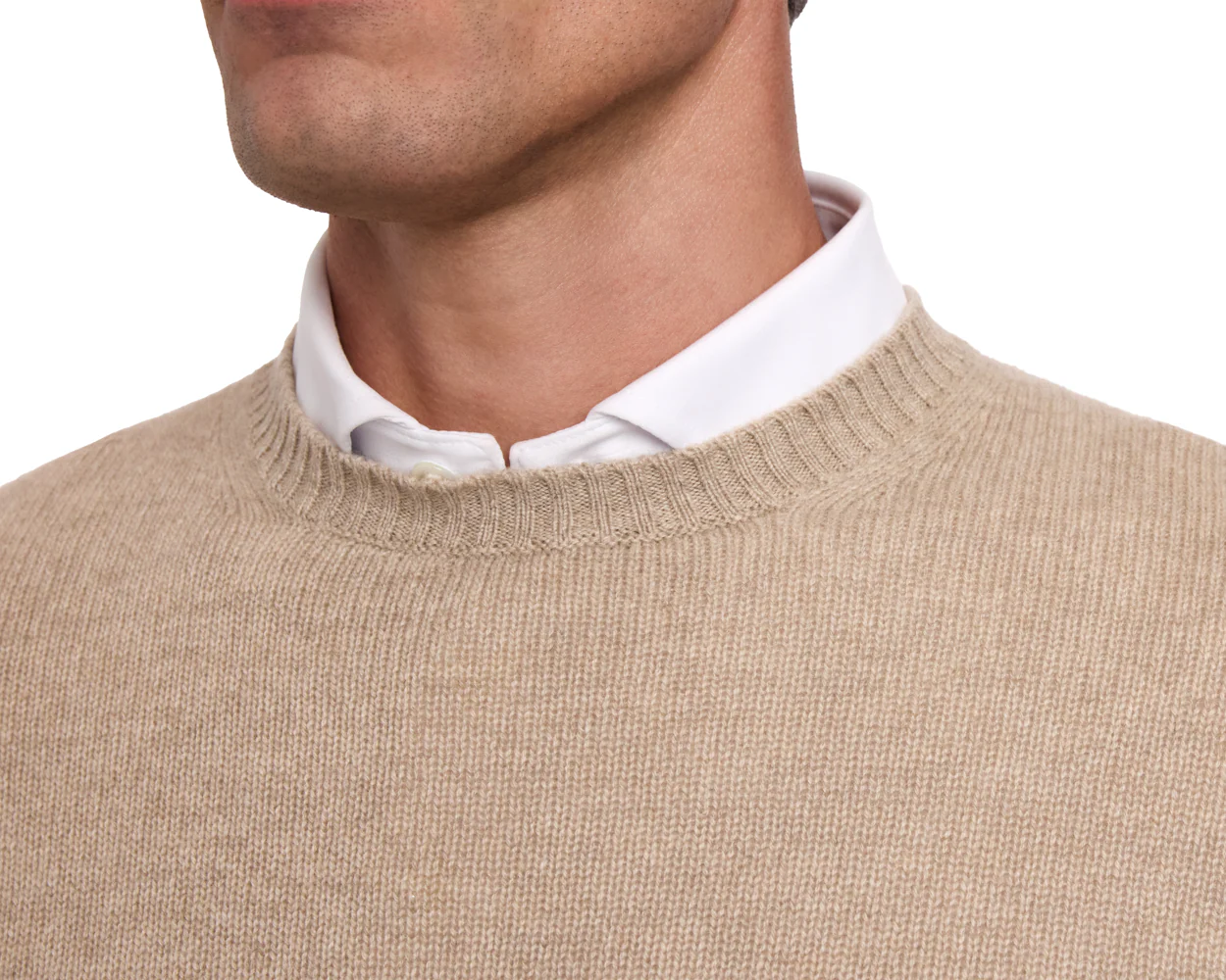 The Berwick Crewneck Sweater: Heathered Dune - Image 5