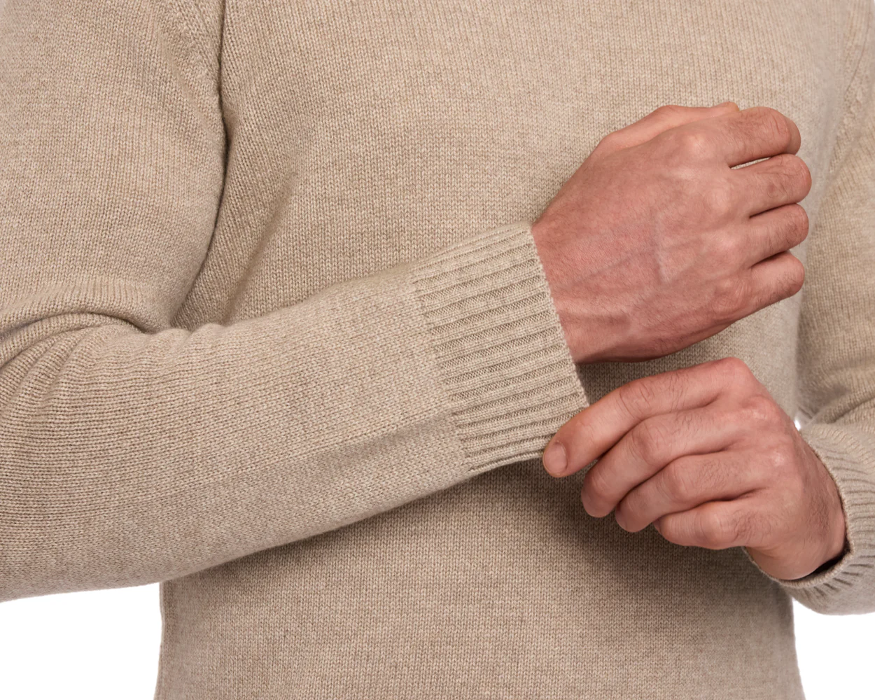 The Berwick Crewneck Sweater: Heathered Dune - Image 6