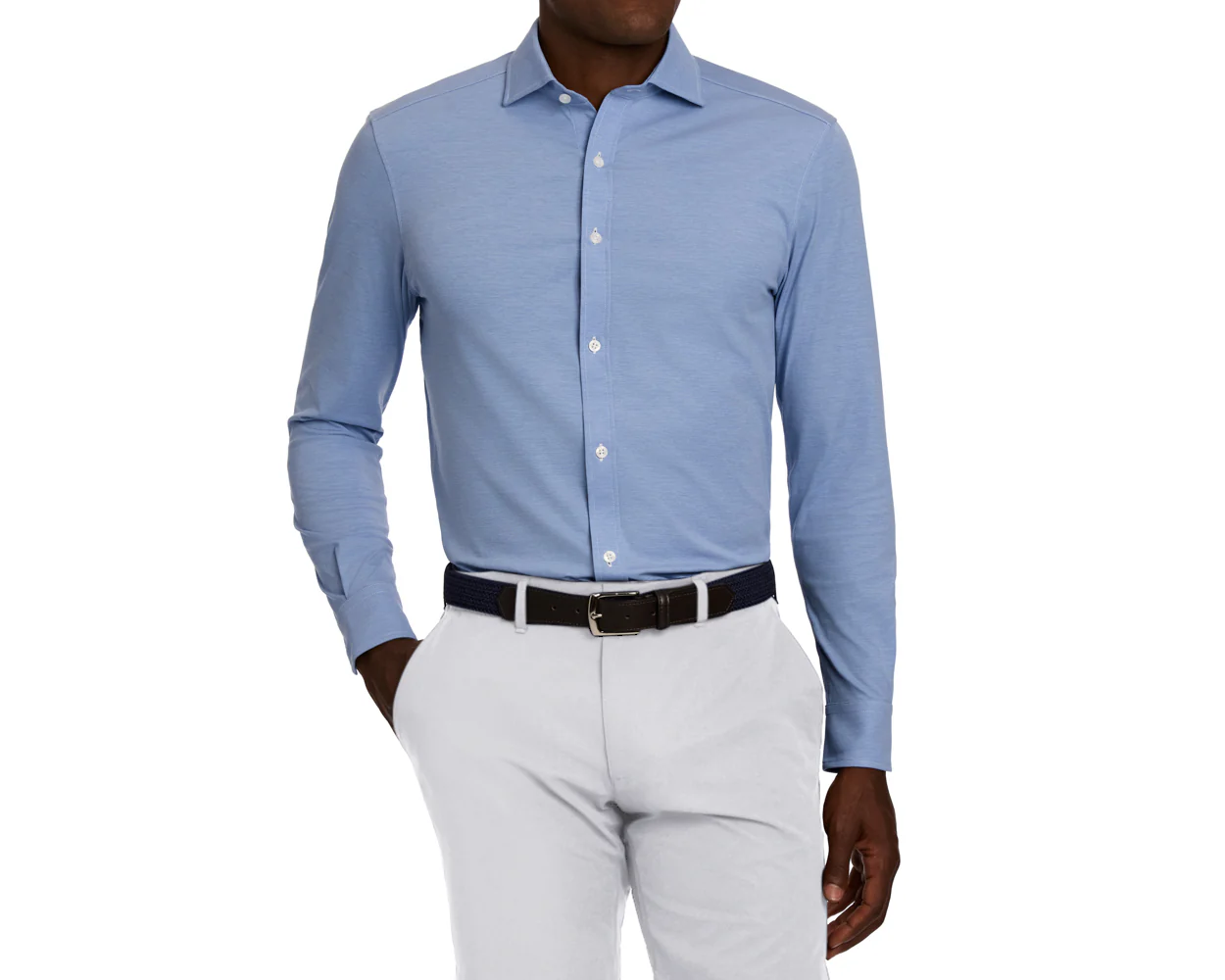 The Cullinane Shirt: Heathered Maidstone Blue - Image 2