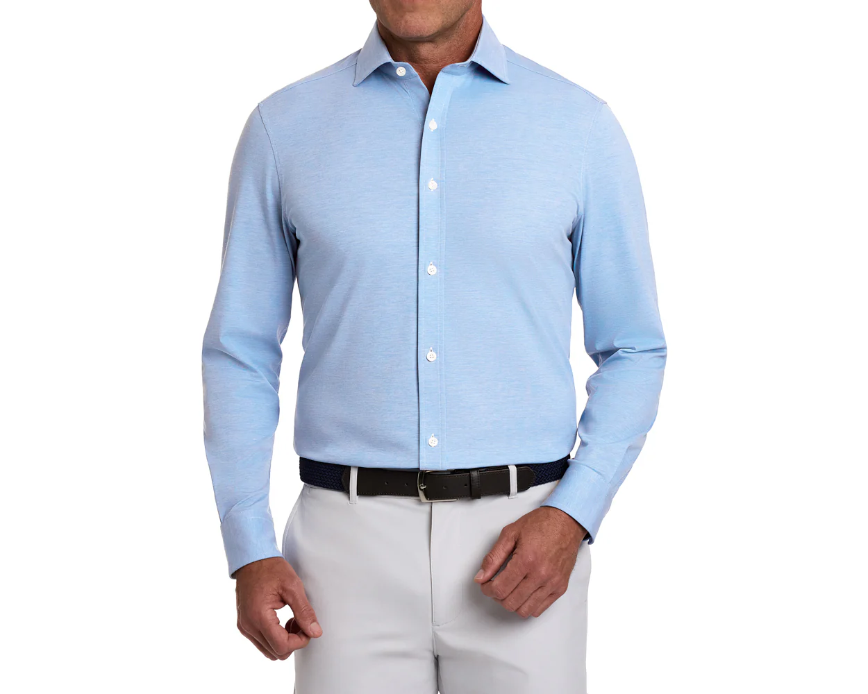 The Cullinane Shirt: Heathered Vista Blue - Image 2
