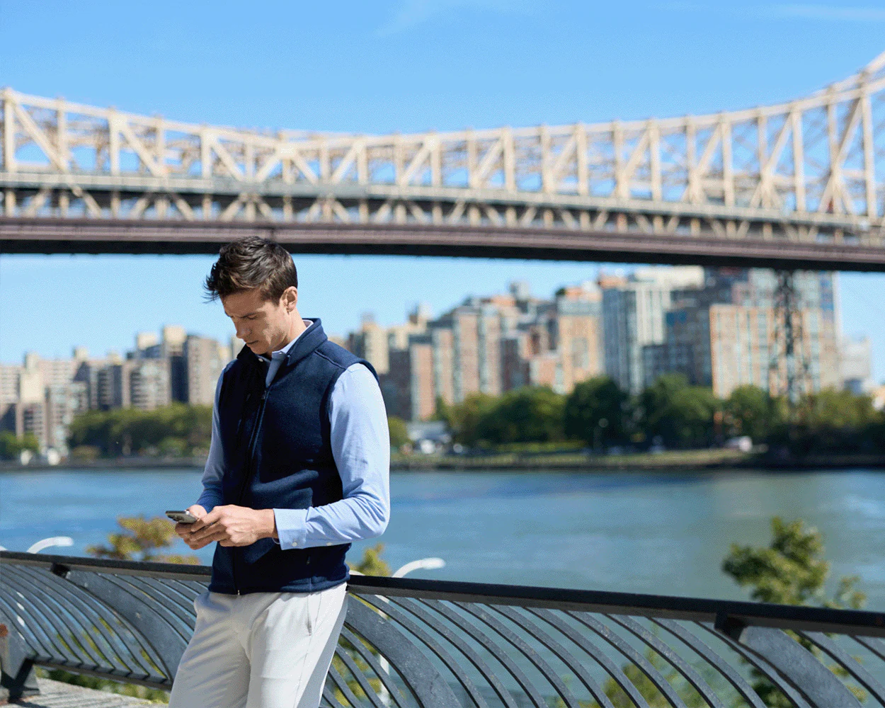 The Cullinane Shirt: Heathered Vista Blue - Image 5