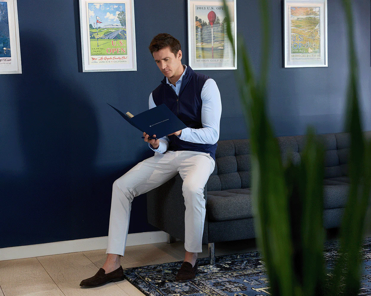 The Cullinane Shirt: Heathered Vista Blue - Image 6