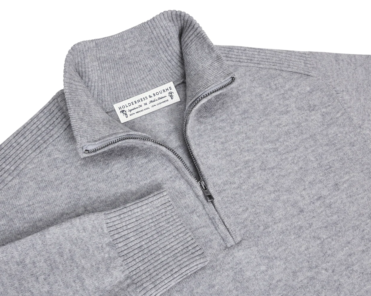 The Cunningham Quarter-Zip Sweater: Heathered Gray