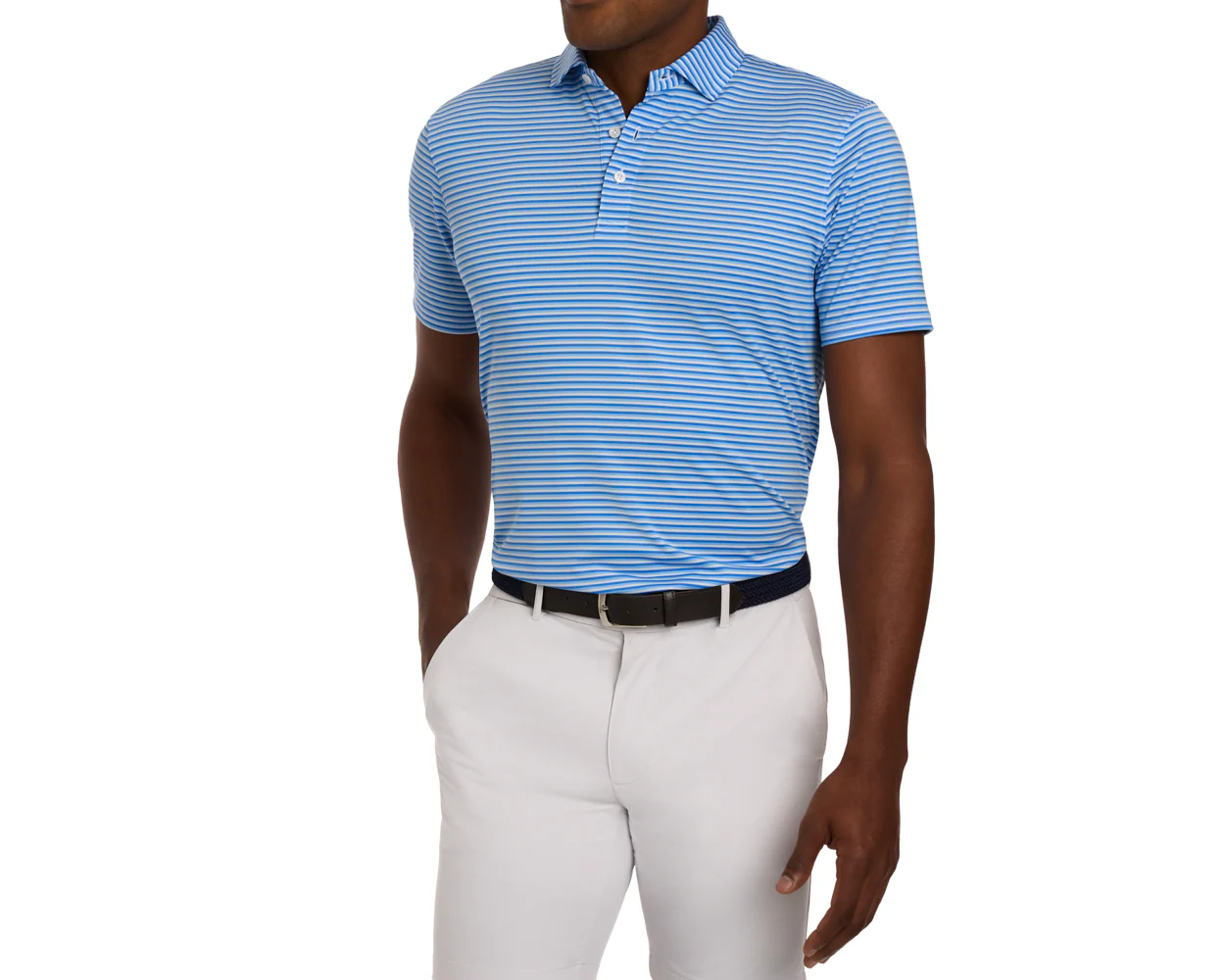 The Fleming Shirt: Horizon Blue/Vista Blue/White - Image 5