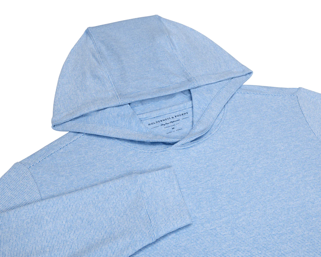 The Hamilton Hoodie: Heathered Horizon Blue & White