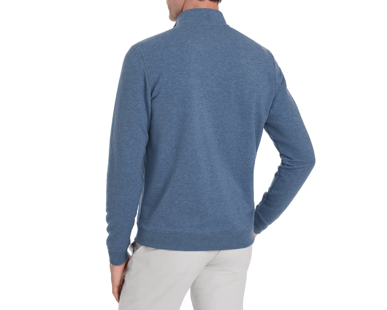 The Harper Quarter-Zip: Heathered Bedford - Image 4