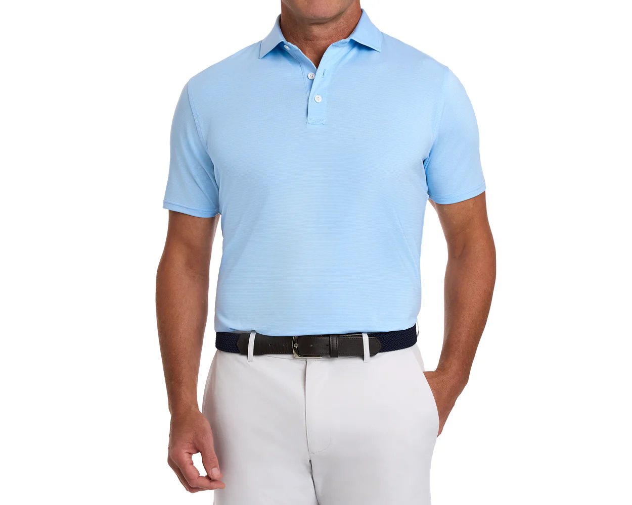 The Holland Shirt: Heathered Vista Blue - Image 2