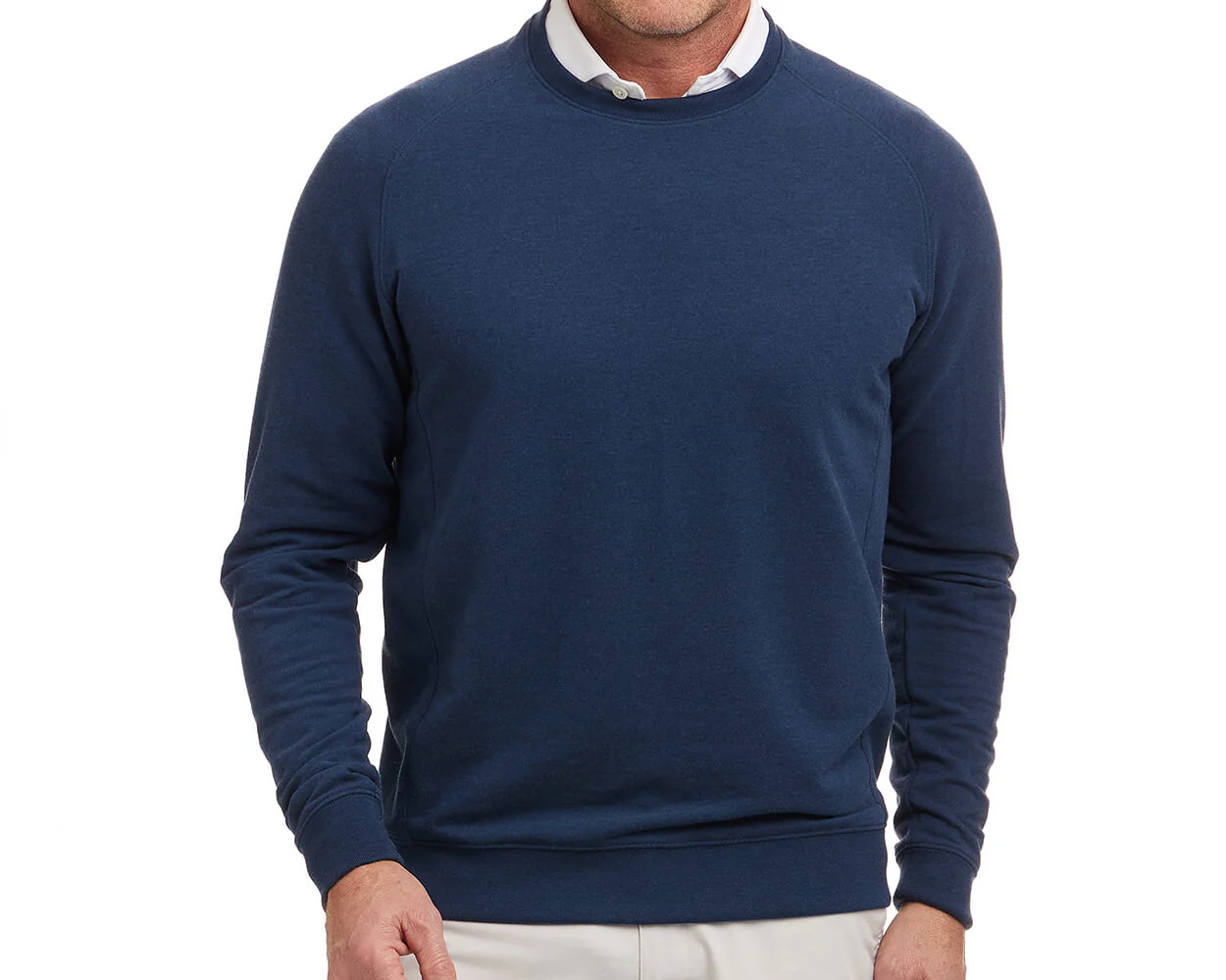 The Kennedy Crewneck: Heathered Atlantic - Image 2