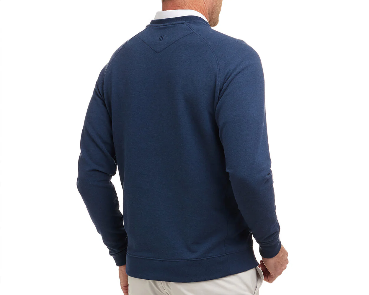The Kennedy Crewneck: Heathered Atlantic - Image 4