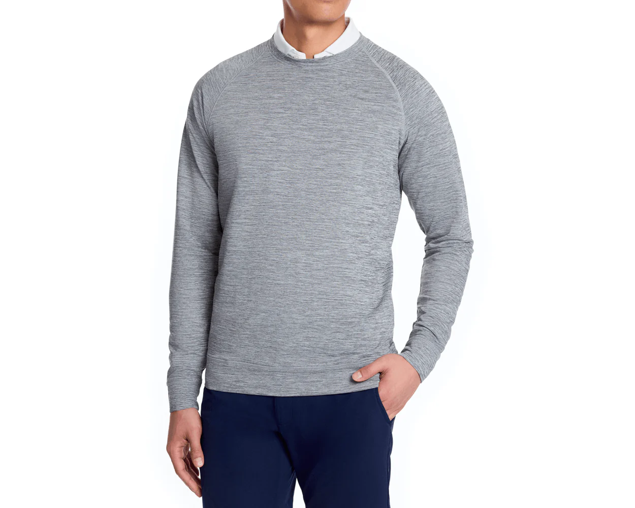 The Laidlay Crewneck: Heathered Gray - Image 2