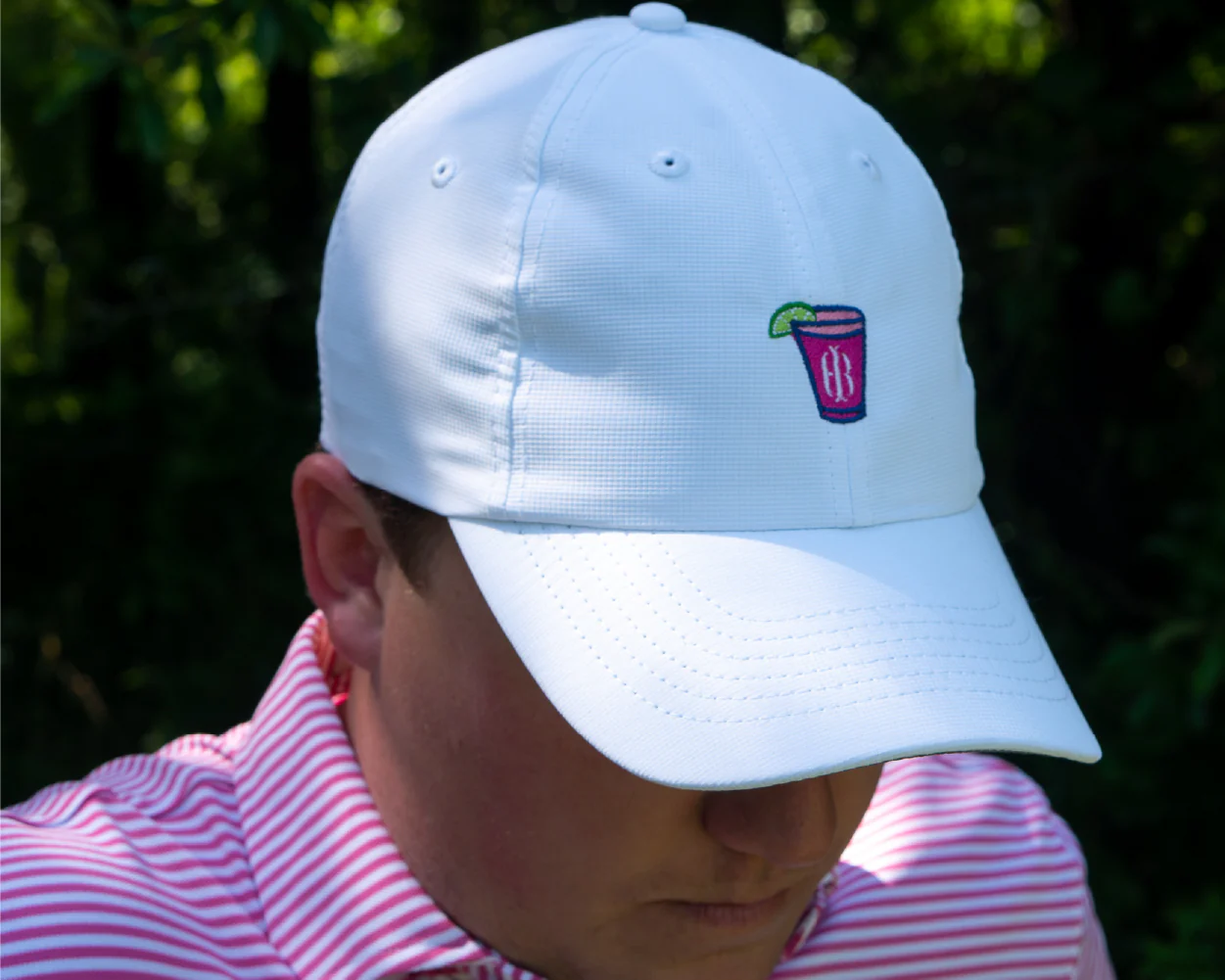 The Lightweight Performance Hat: White with Transfusion Icon - Image 5