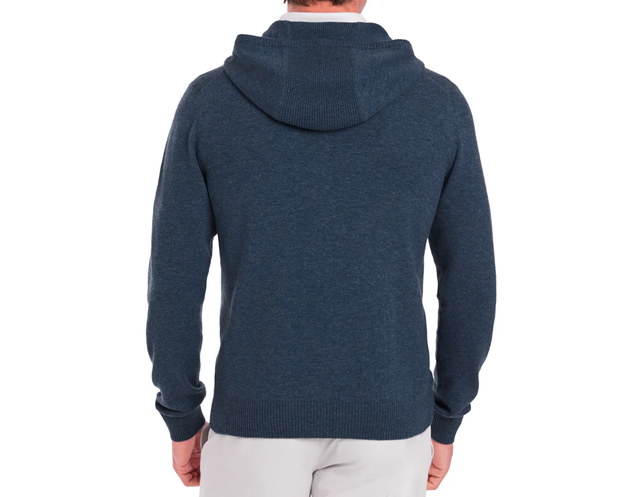 The Logan Hoodie Sweater: Heathered Andover - Image 4