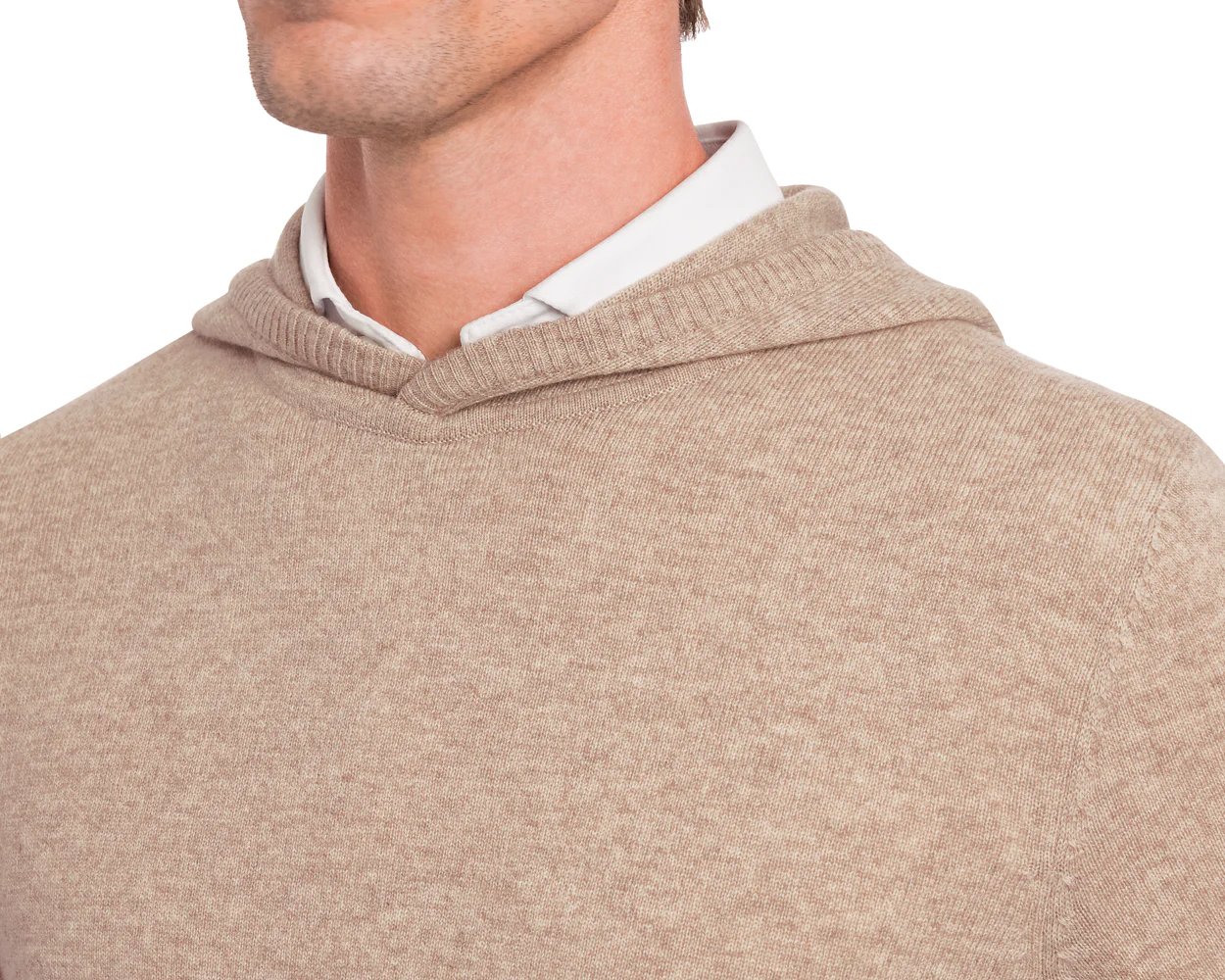 The Logan Hoodie Sweater: Heathered Dune - Image 5