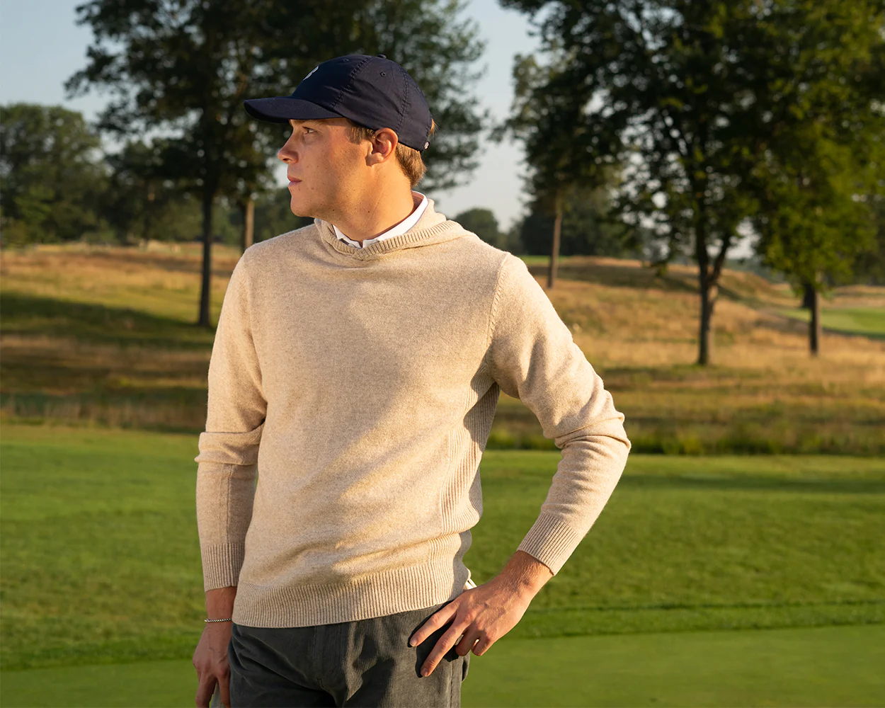 The Logan Hoodie Sweater: Heathered Dune - Image 8