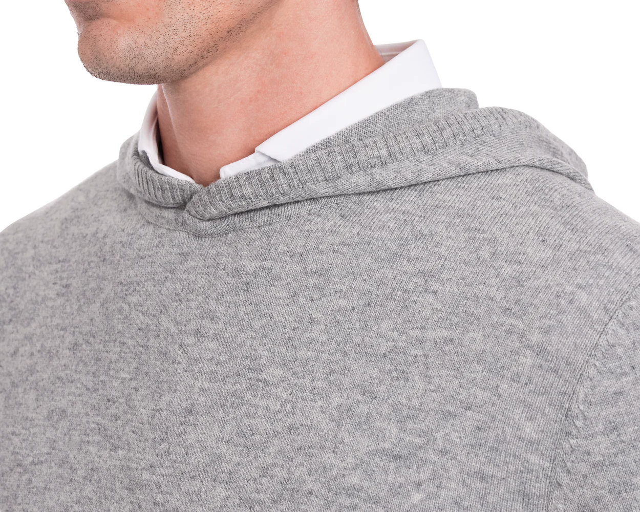 The Logan Hoodie Sweater: Heathered Gray - Image 5