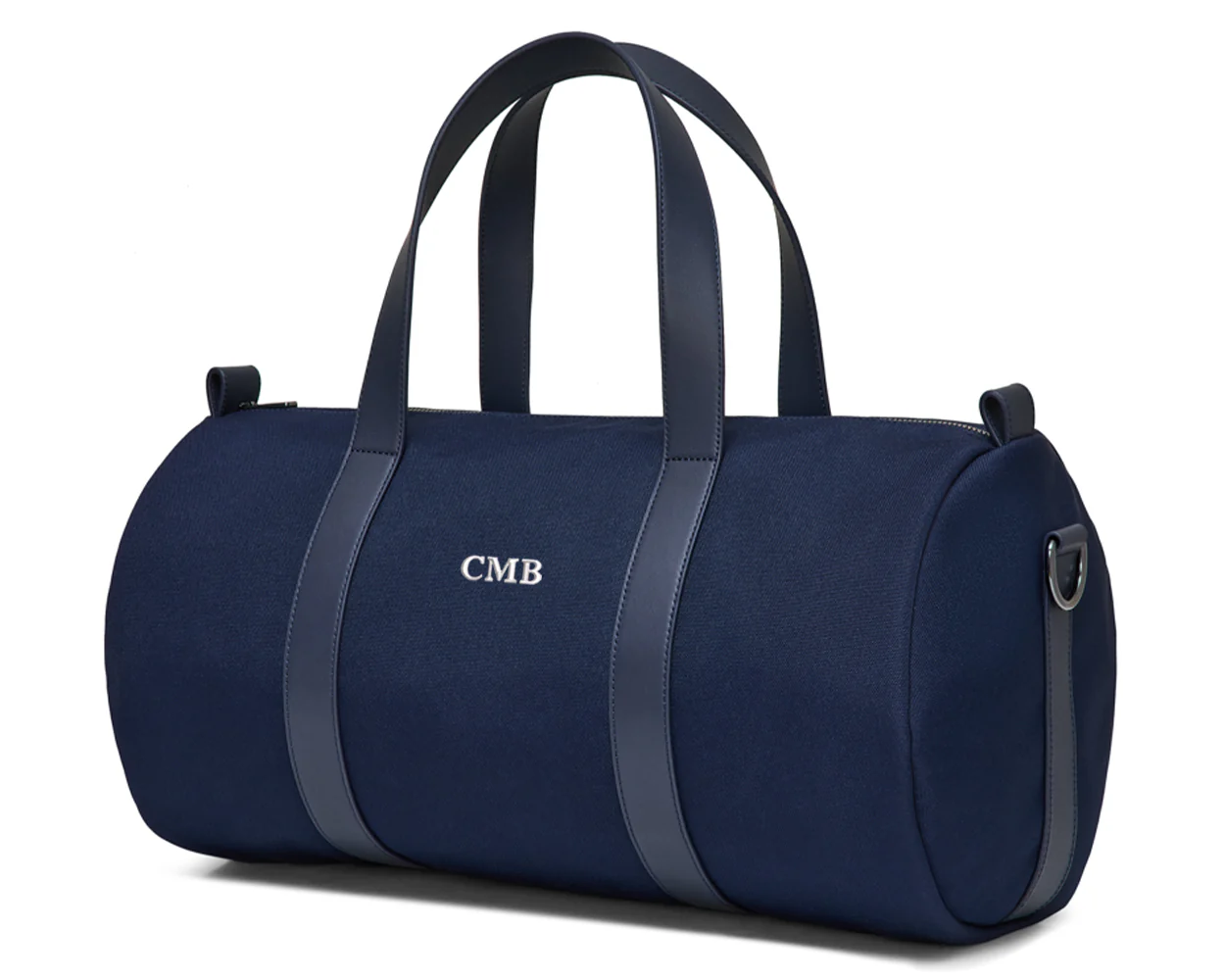 The Marston Banker Bag: Navy Ballistic - White Embroidery - Image 2