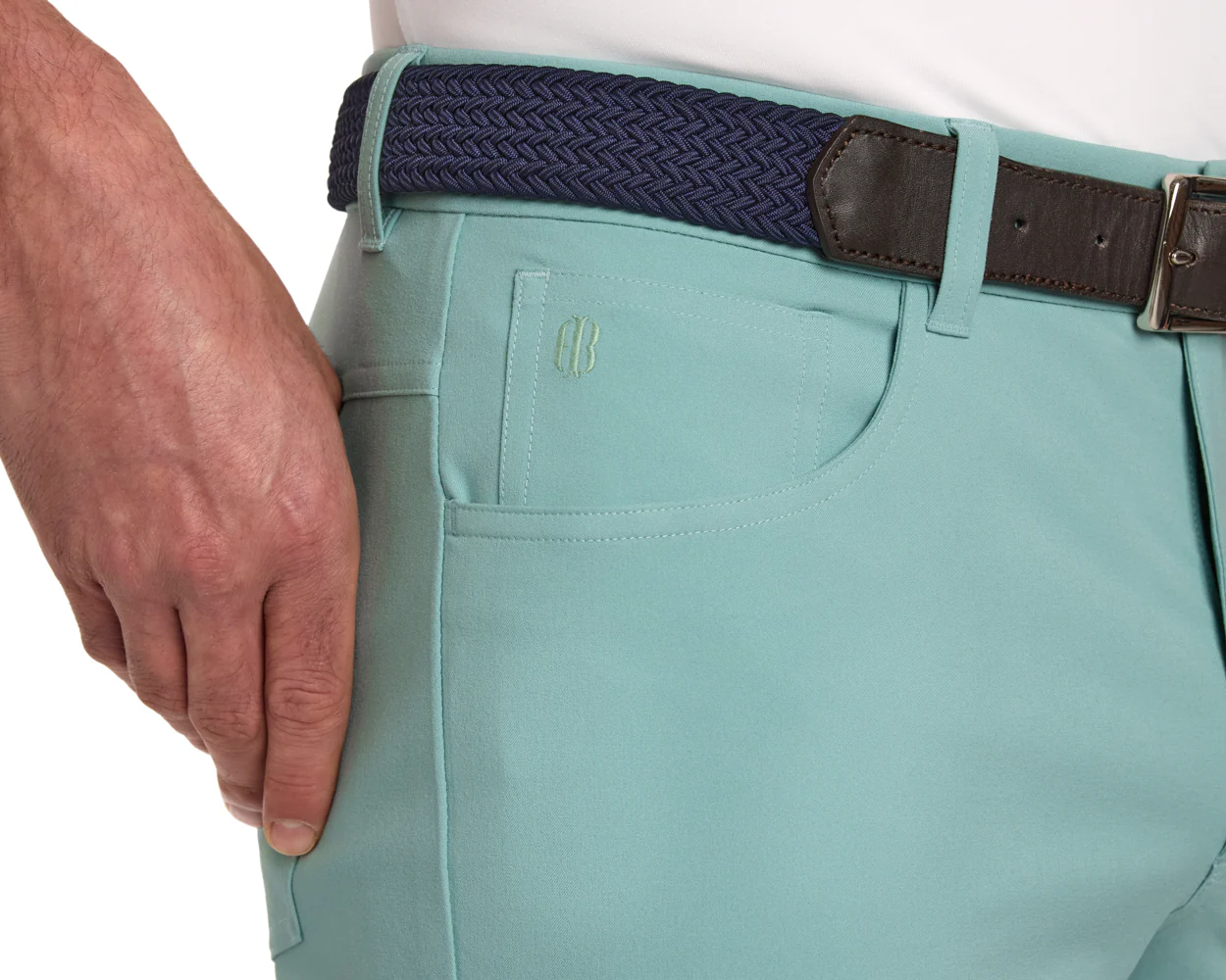 The McDaniel 5 Pocket Pant: Cascade Green - Image 5