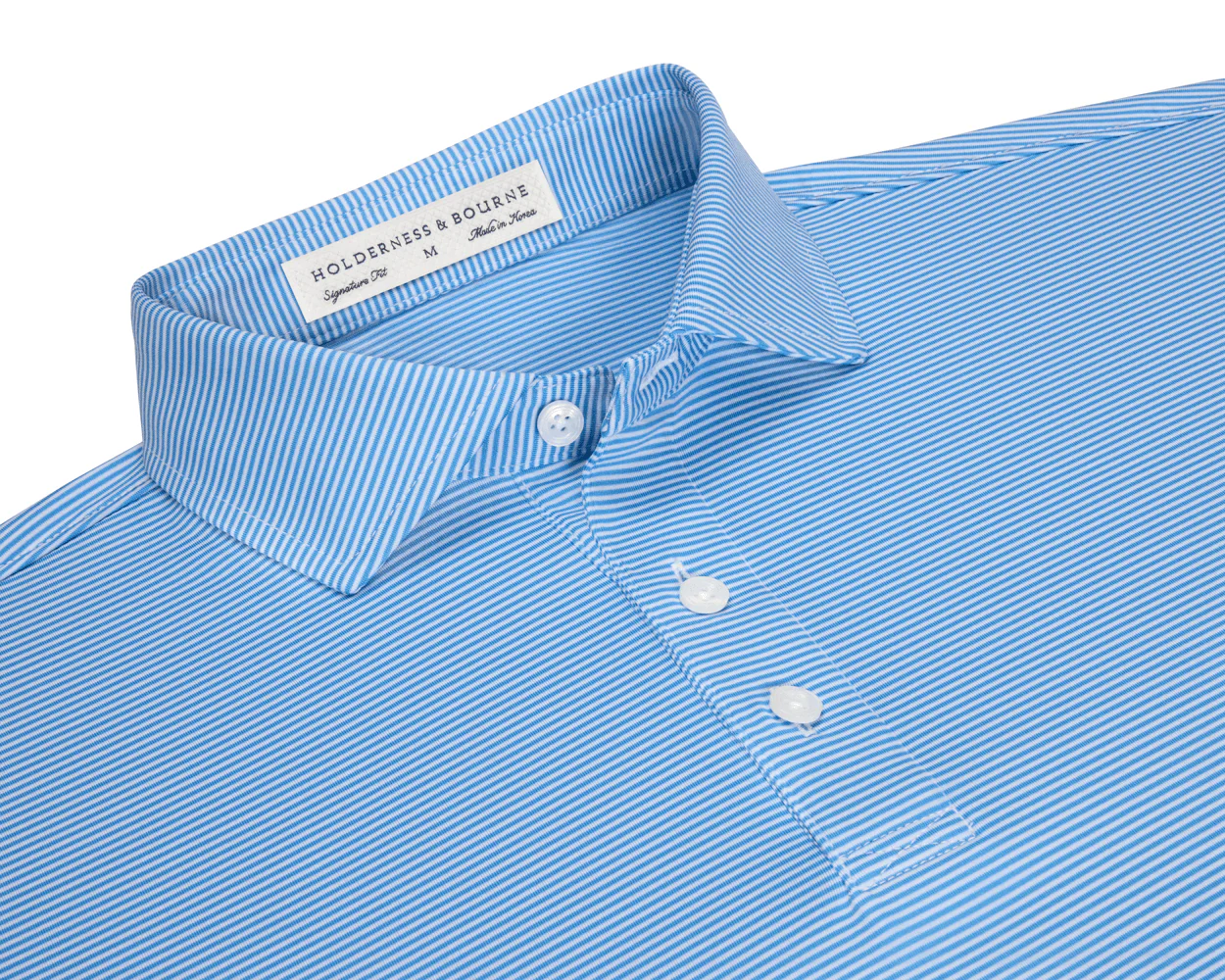 The Perkins Shirt: Horizon Blue & White