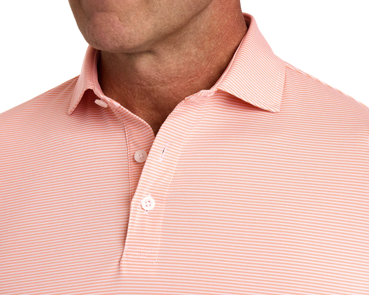 The Perkins Shirt: Nectarine & White - Image 4
