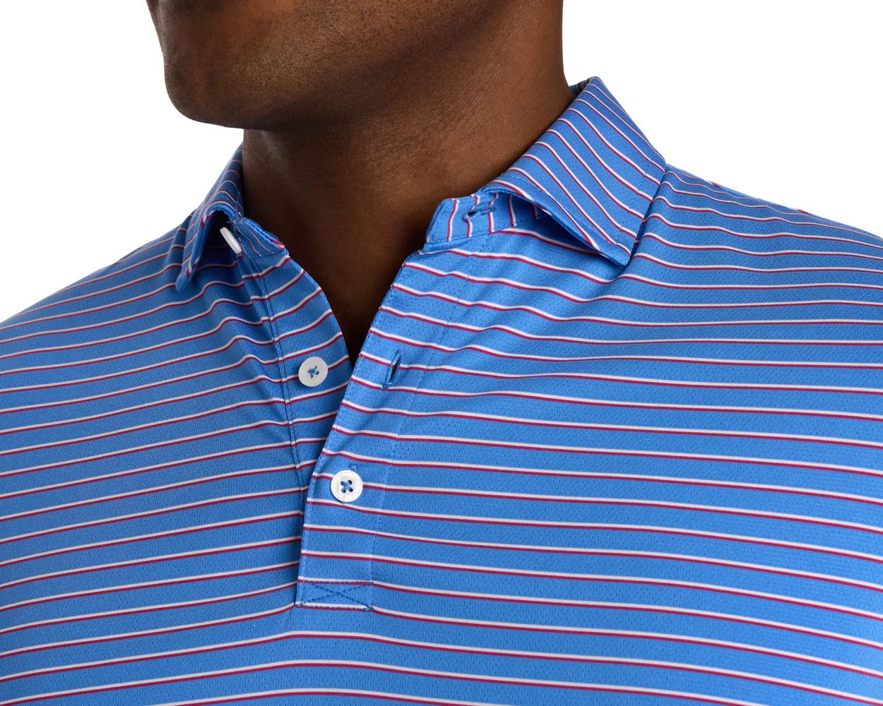 The Springer Shirt: Horizon Blue/White/Cabernet - Image 4