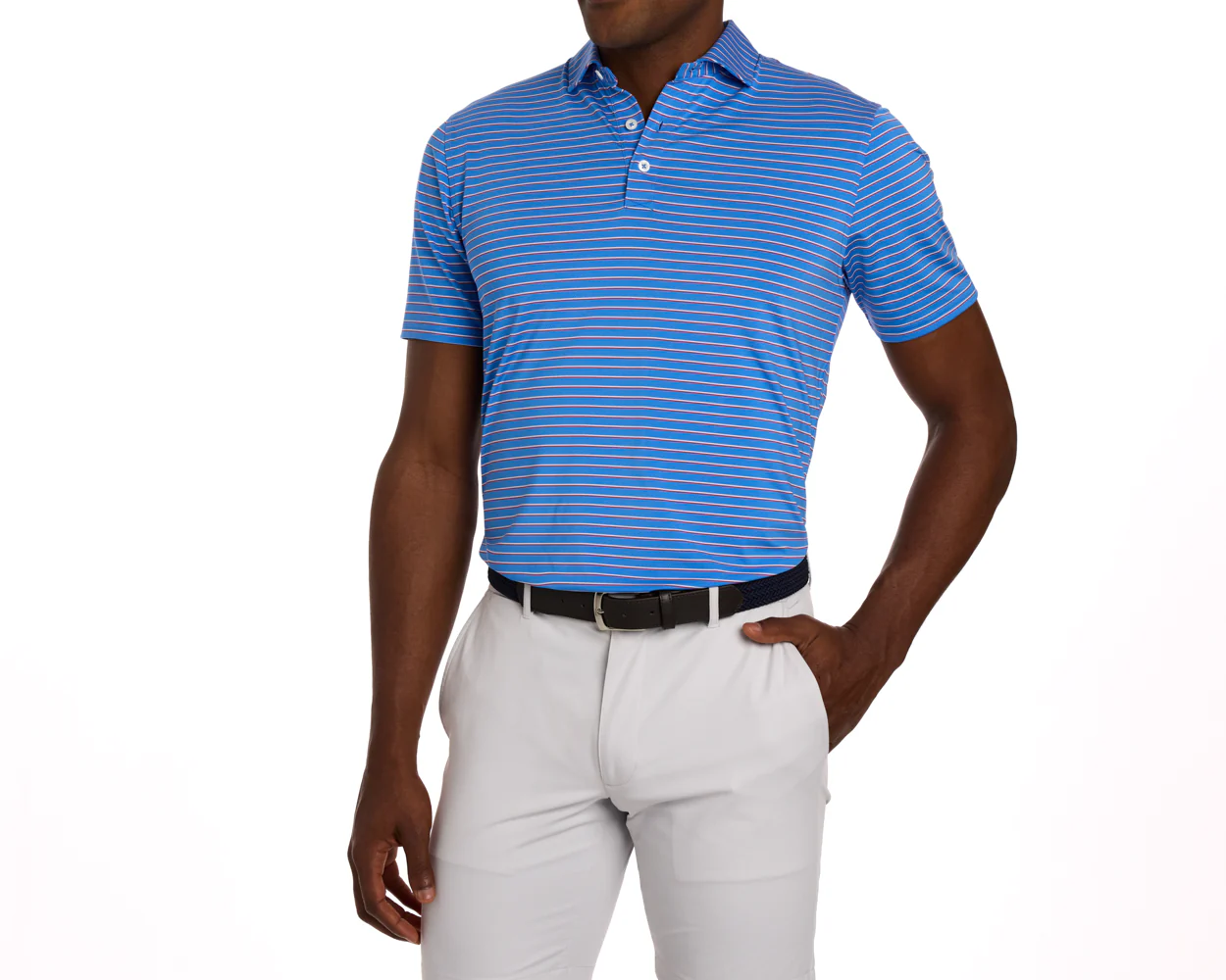 The Springer Shirt: Horizon Blue/White/Cabernet - Image 5