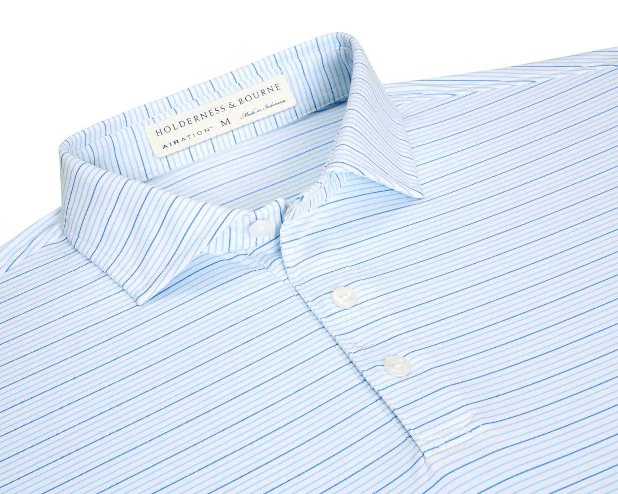 The Stanley Shirt: White/Vista Blue/Horizon Blue