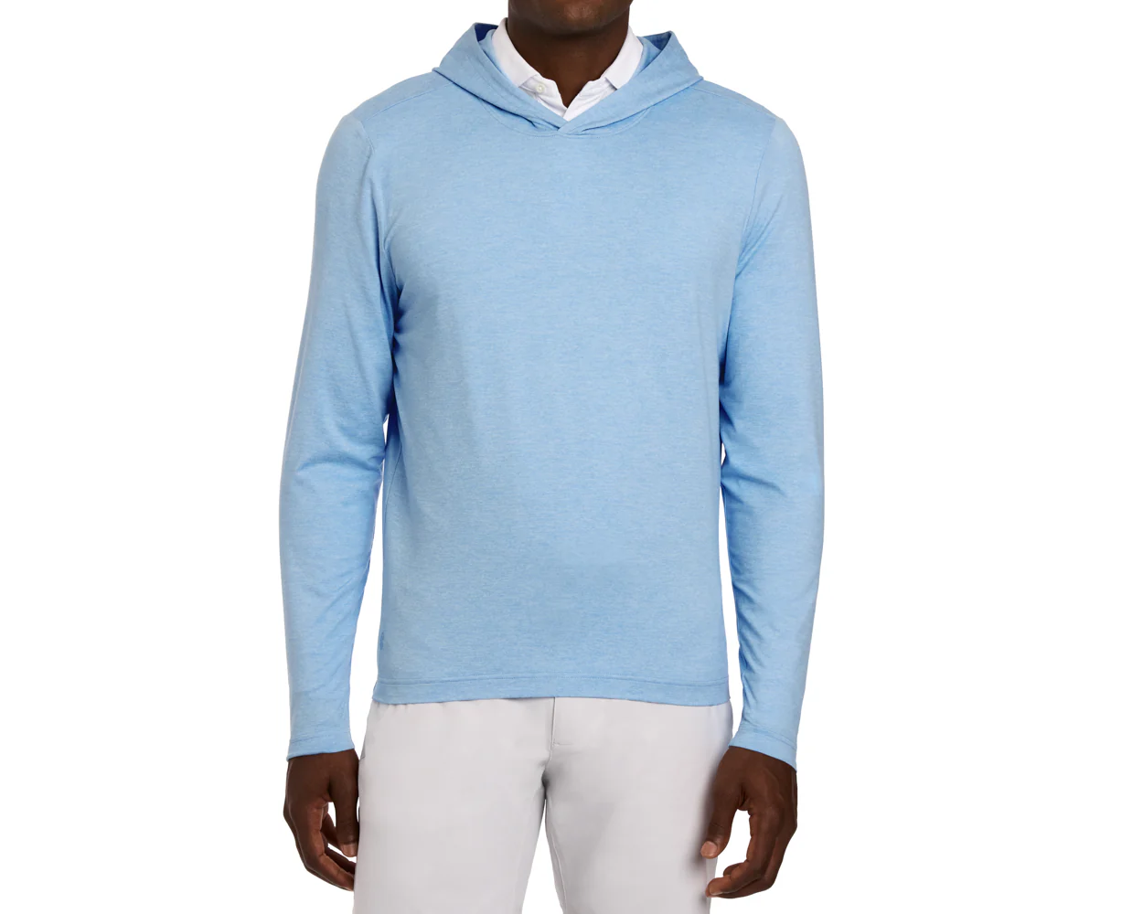 The Stowe Hoodie: Heathered Vista Blue - Image 2