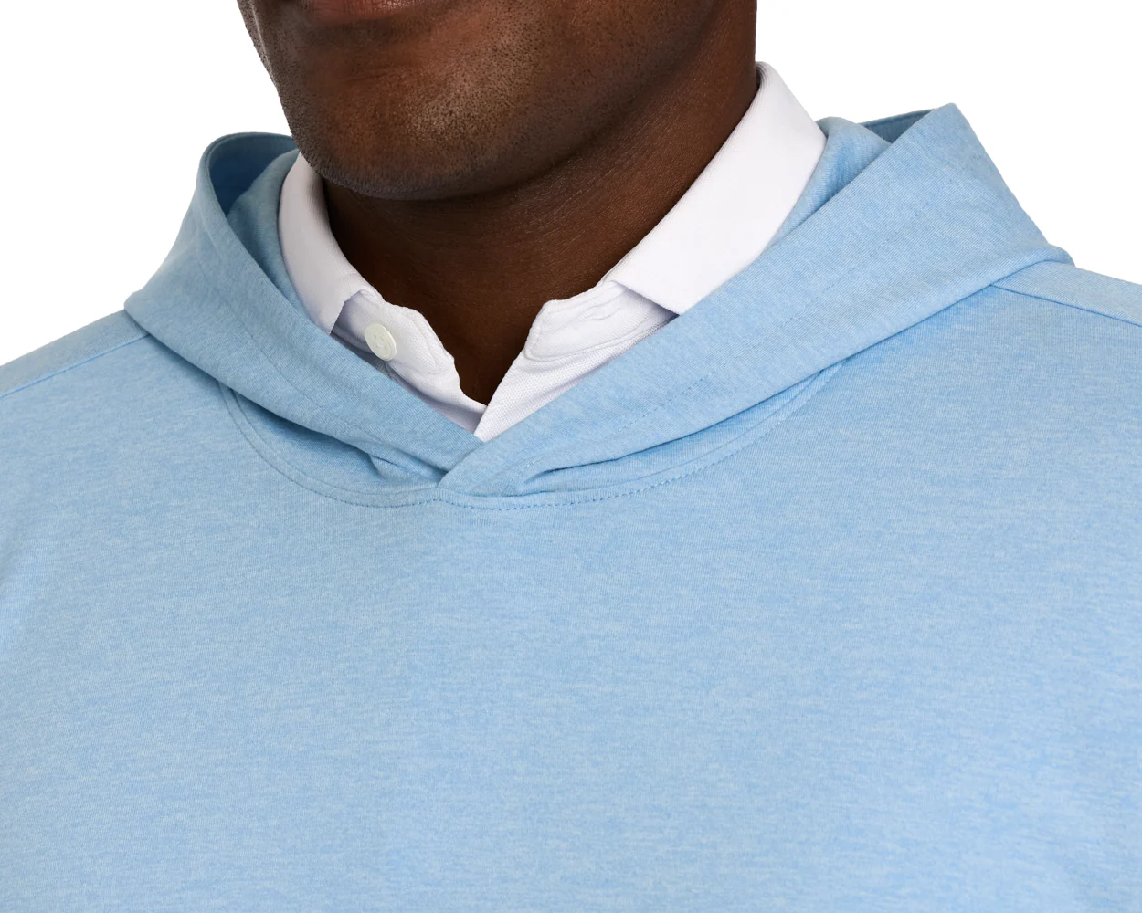 The Stowe Hoodie: Heathered Vista Blue - Image 5