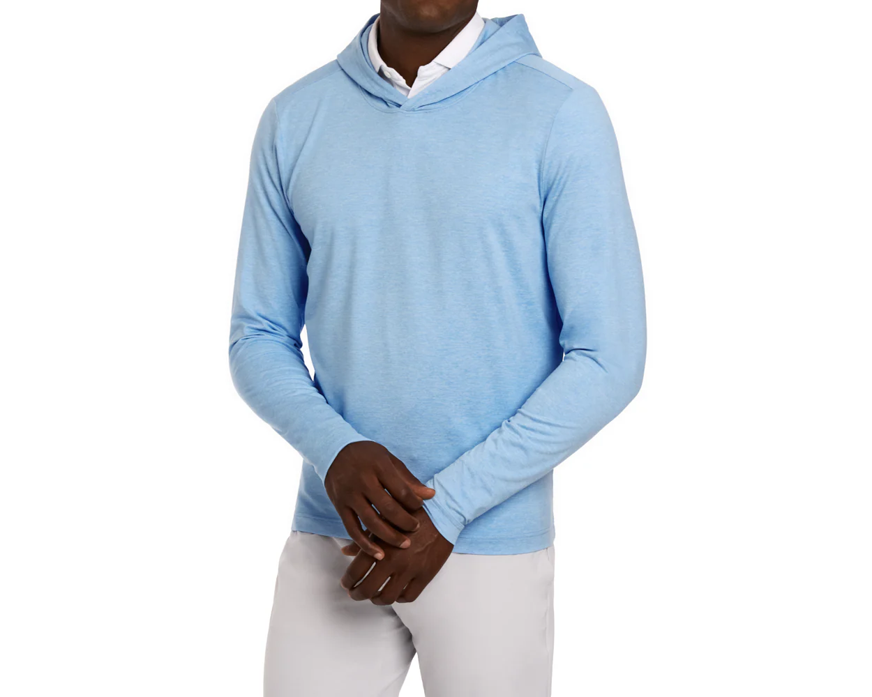 The Stowe Hoodie: Heathered Vista Blue - Image 7