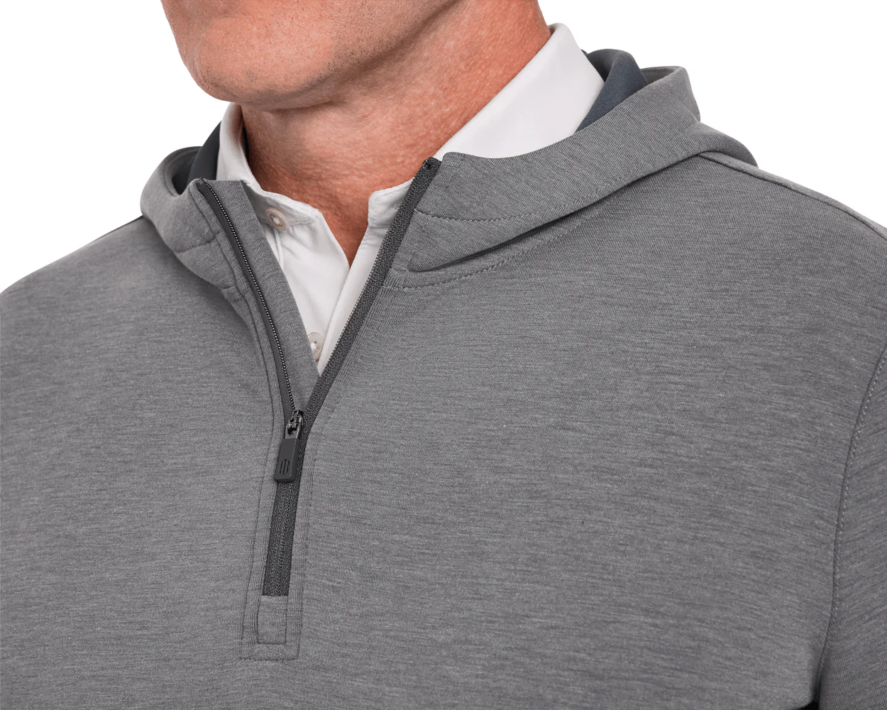 The Tilley Quarter-Zip Hoodie: Heathered Charcoal - Image 5