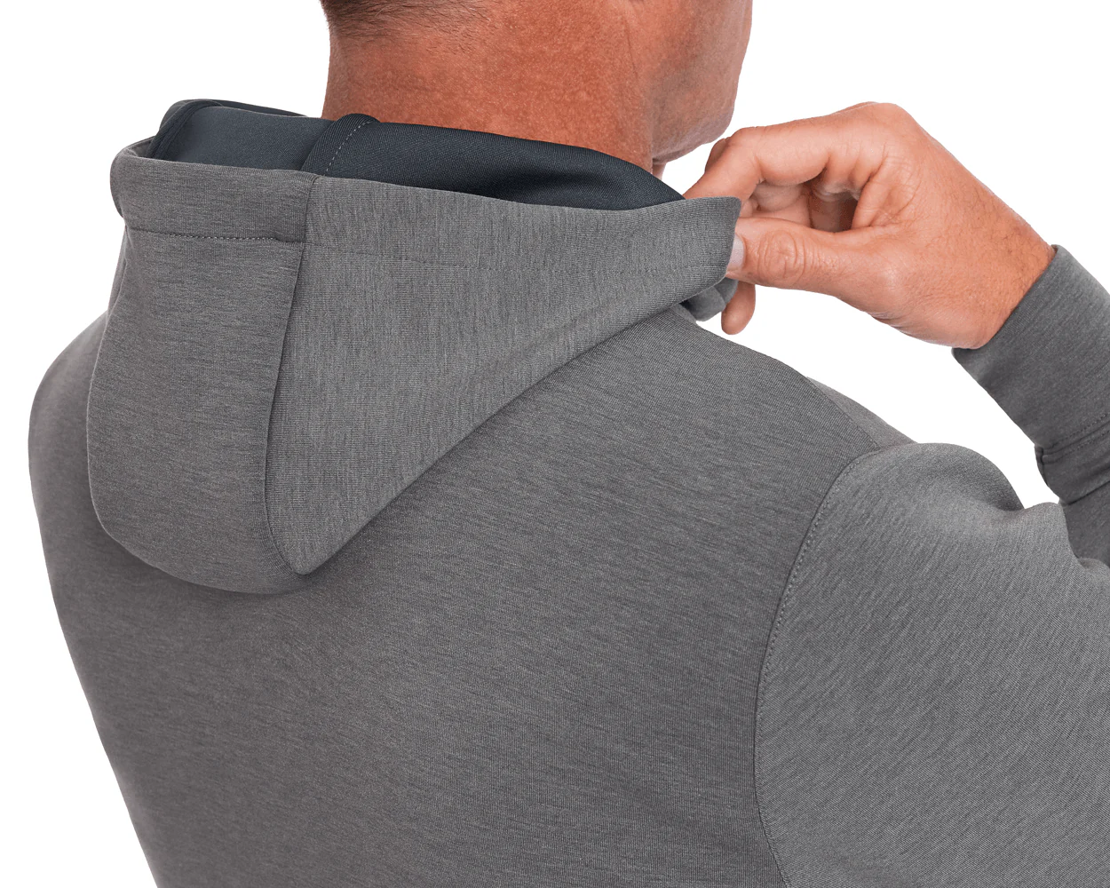 The Tilley Quarter-Zip Hoodie: Heathered Charcoal - Image 7