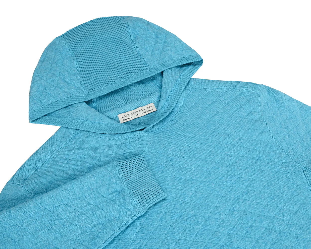 The Wallace Hoodie Sweater: Heathered Harbor