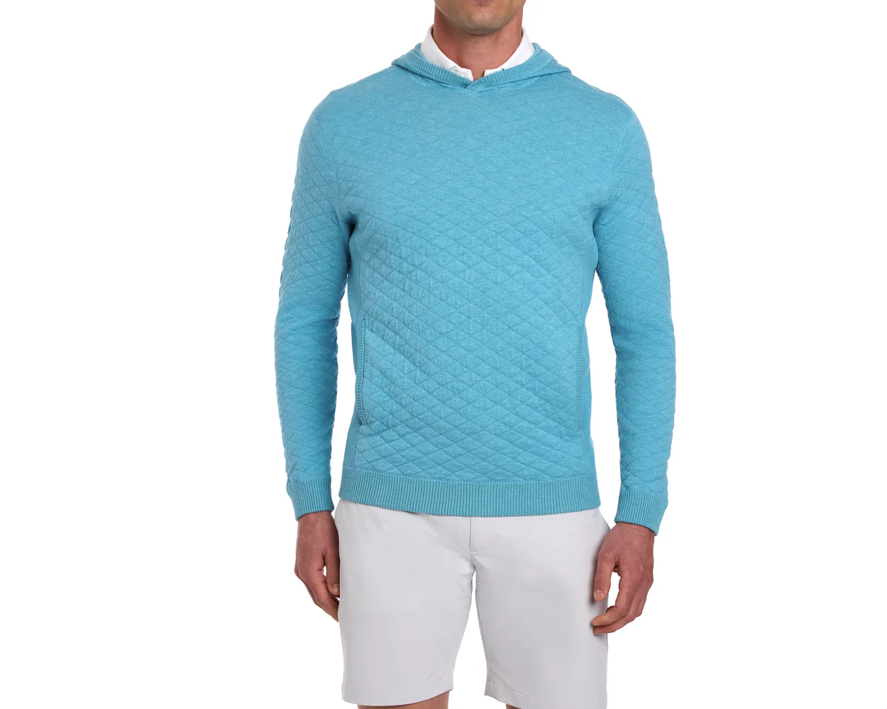 The Wallace Hoodie Sweater: Heathered Harbor - Image 2