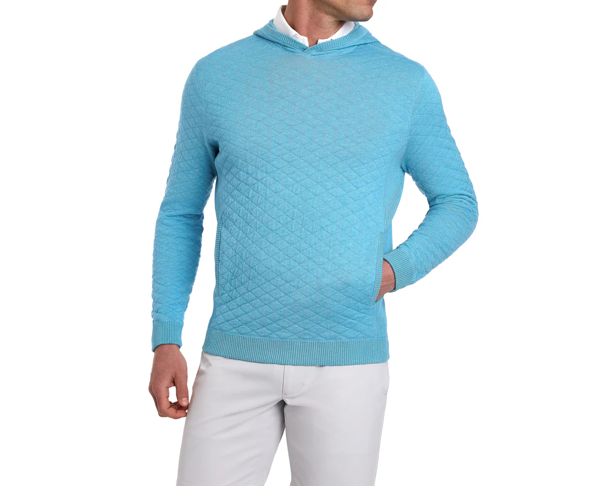 The Wallace Hoodie Sweater: Heathered Harbor - Image 5