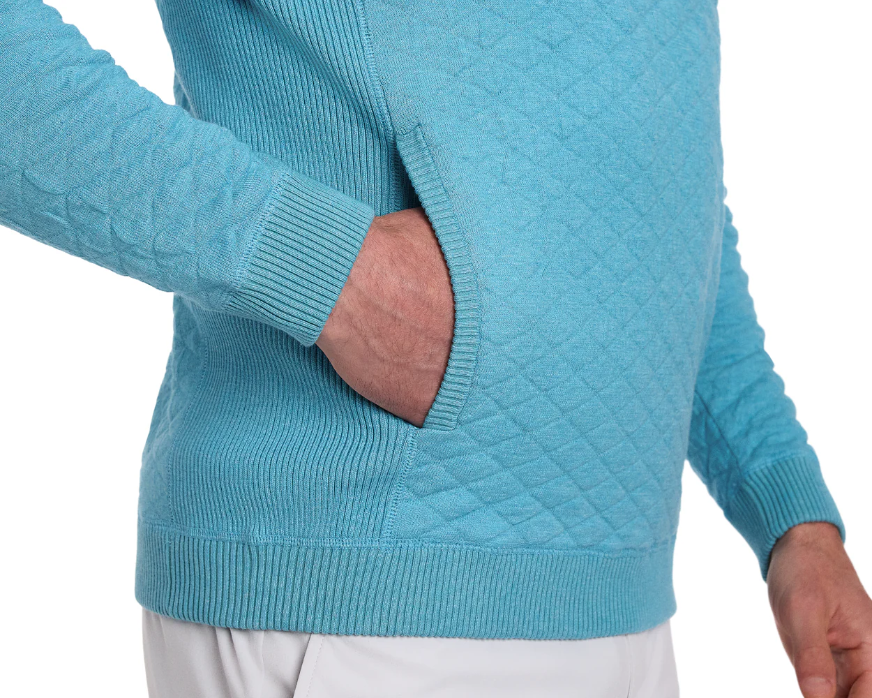 The Wallace Hoodie Sweater: Heathered Harbor - Image 7