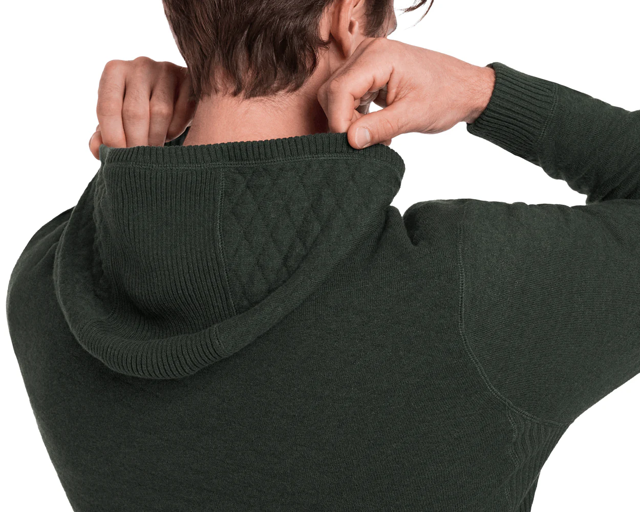 The Wallace Hoodie Sweater: Heathered Ivy - Image 5