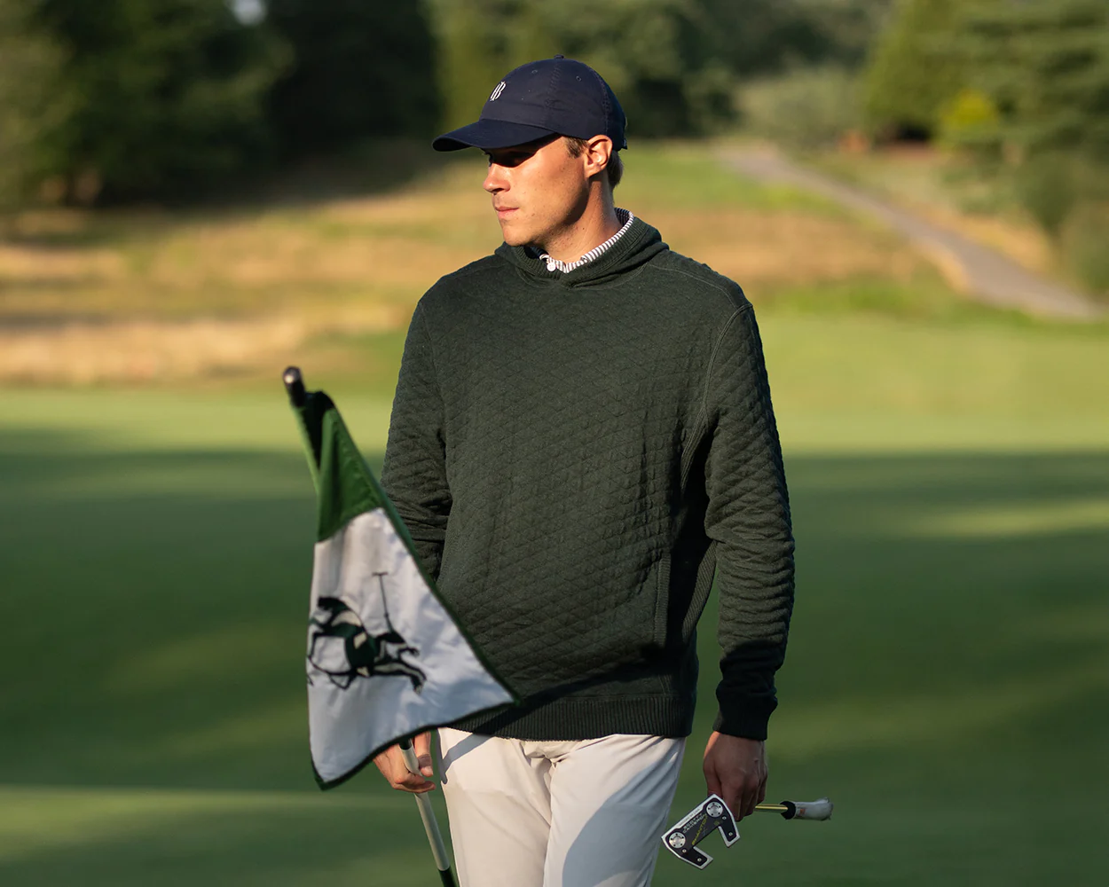 The Wallace Hoodie Sweater: Heathered Ivy - Image 7