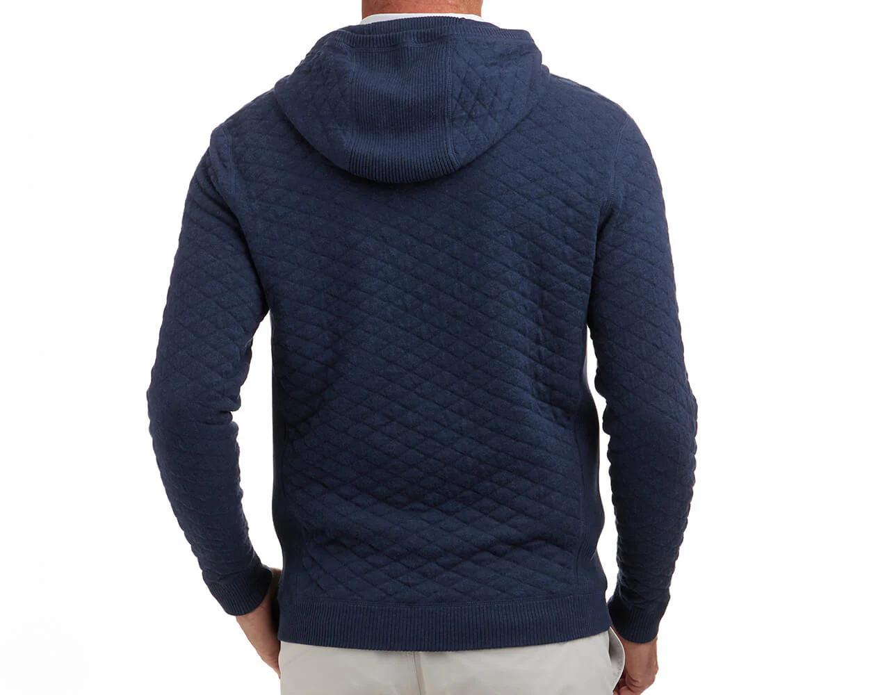 The Wallace Hoodie Sweater: Heathered Navy - Image 4