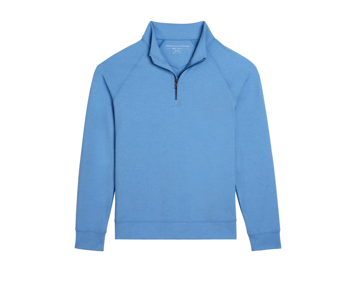 The Westland Boys Quarter-Zip: Heathered Vista Blue - Image 2
