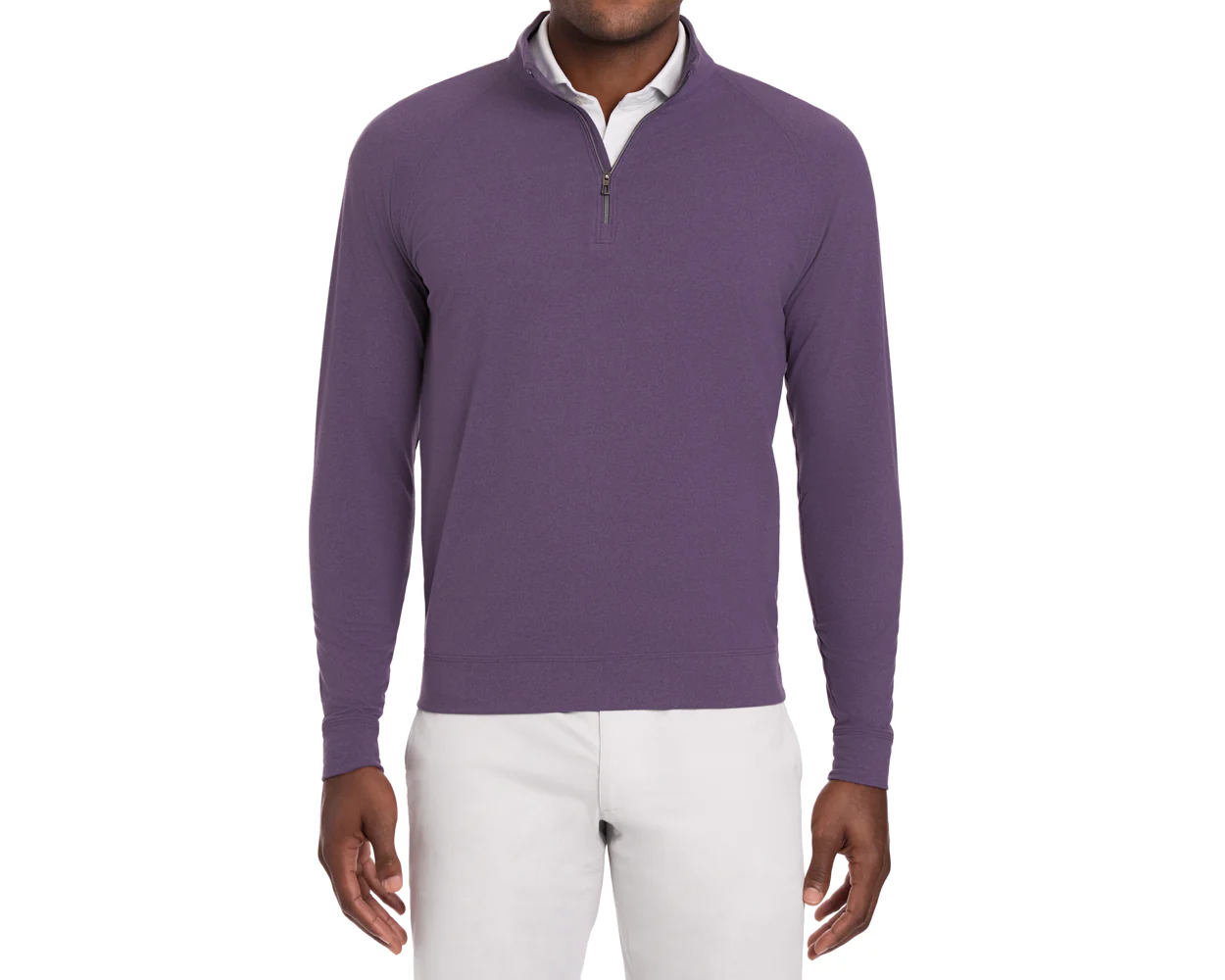The Westland Quarter-Zip: Heathered Amherst - Image 2