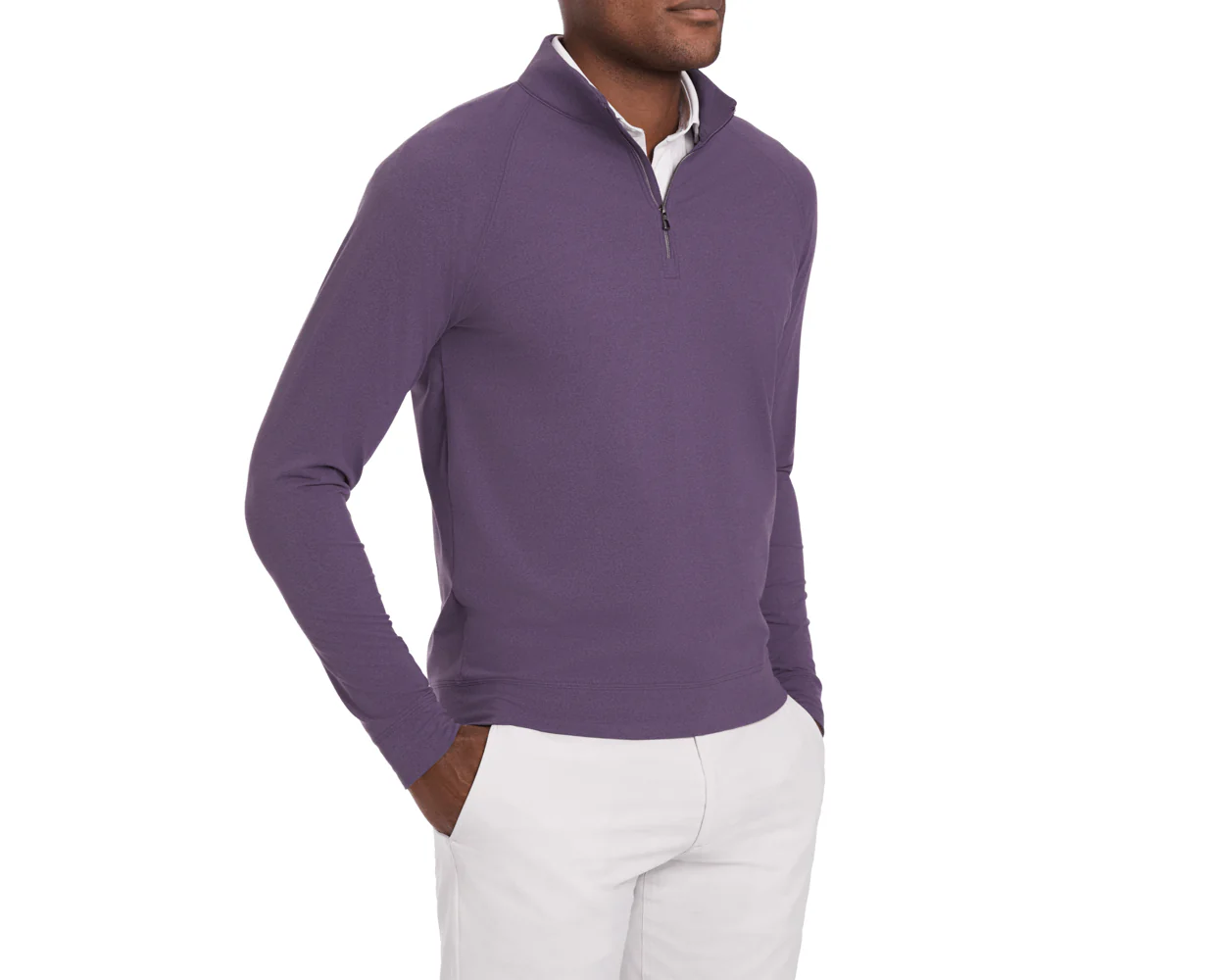 The Westland Quarter-Zip: Heathered Amherst - Image 7