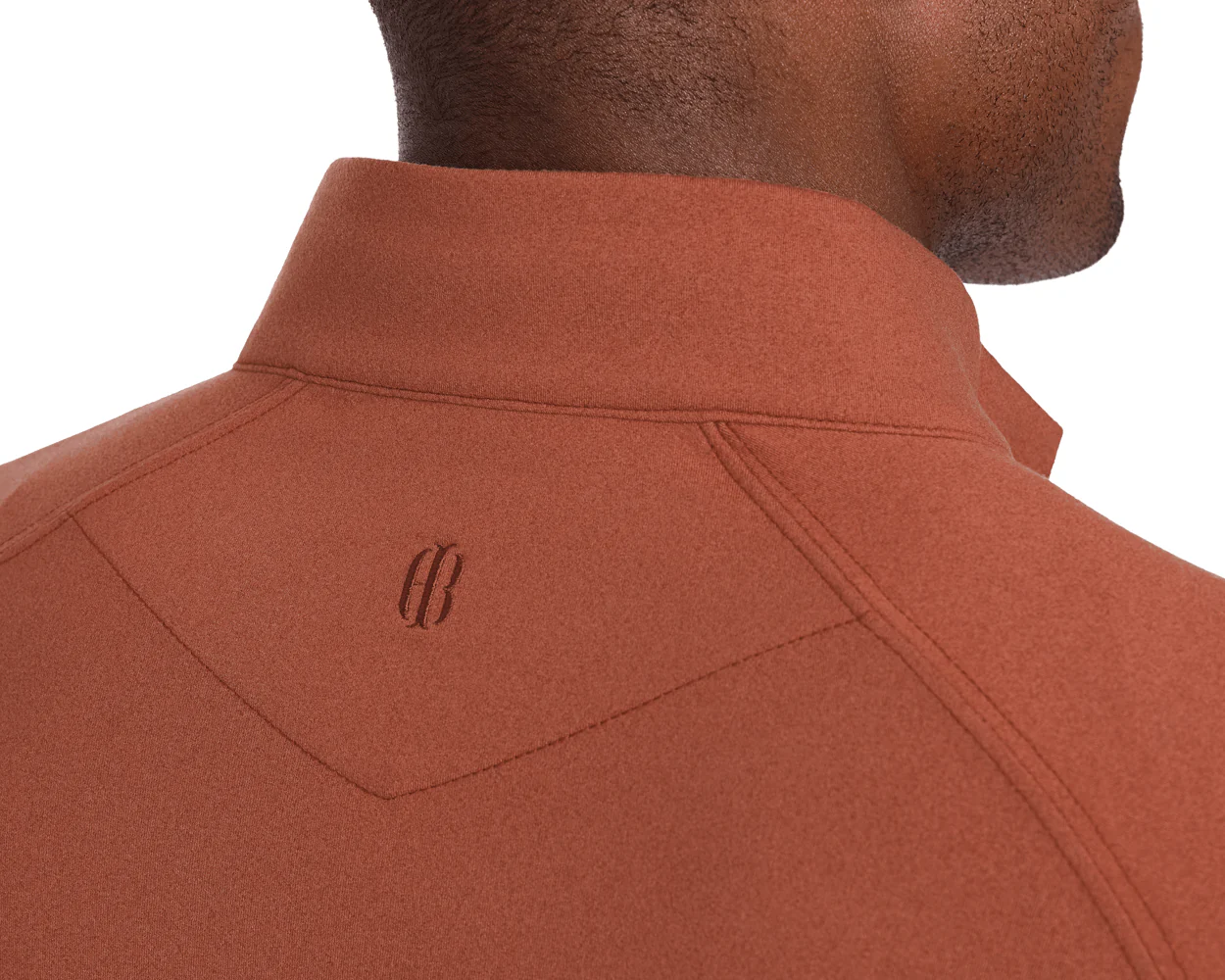 The Westland Quarter-Zip: Heathered Russet - Image 6
