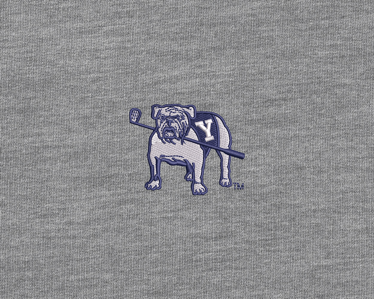 Yale Golf Course Harper Pullover: Heathered Gray - Image 5